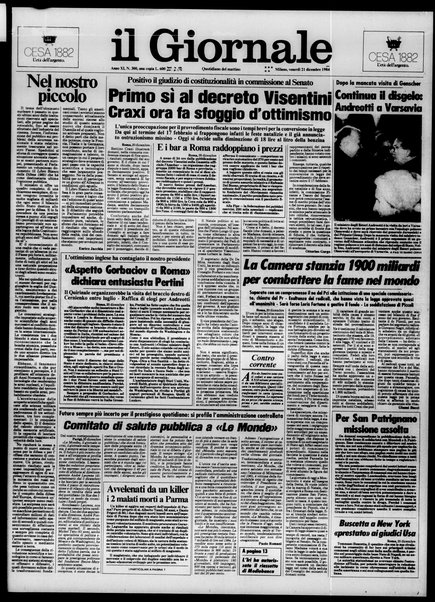 Il giornale : quotidiano del mattino